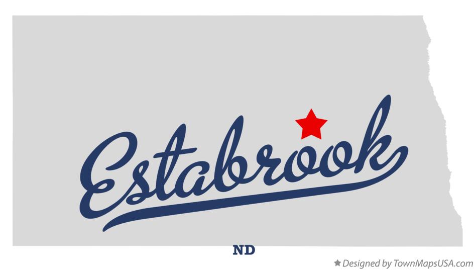 Map of Estabrook North Dakota ND