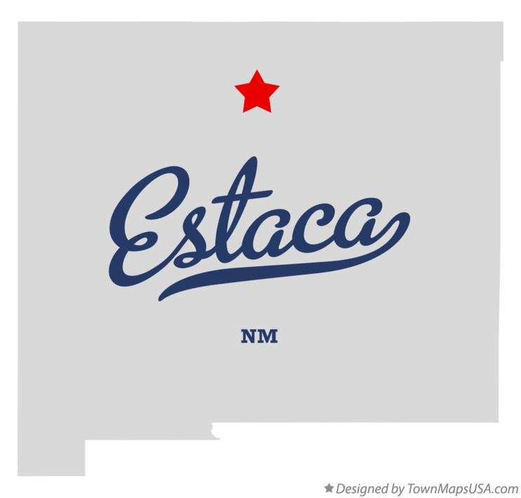 Map of Estaca New Mexico NM