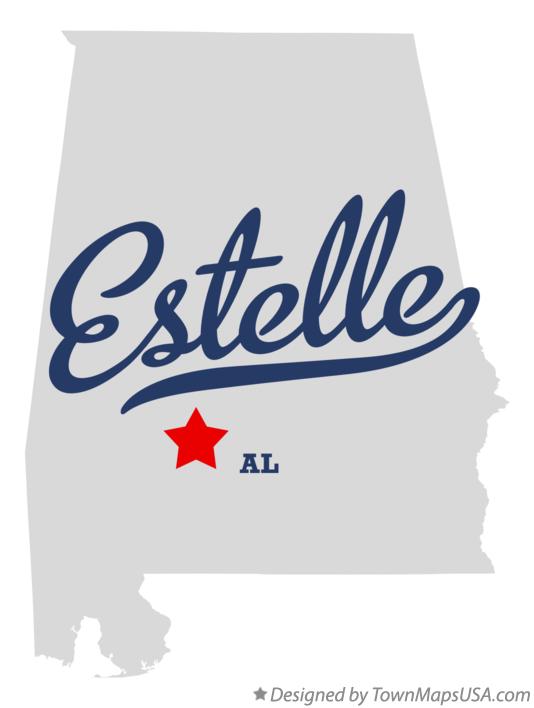 Map of Estelle Alabama AL