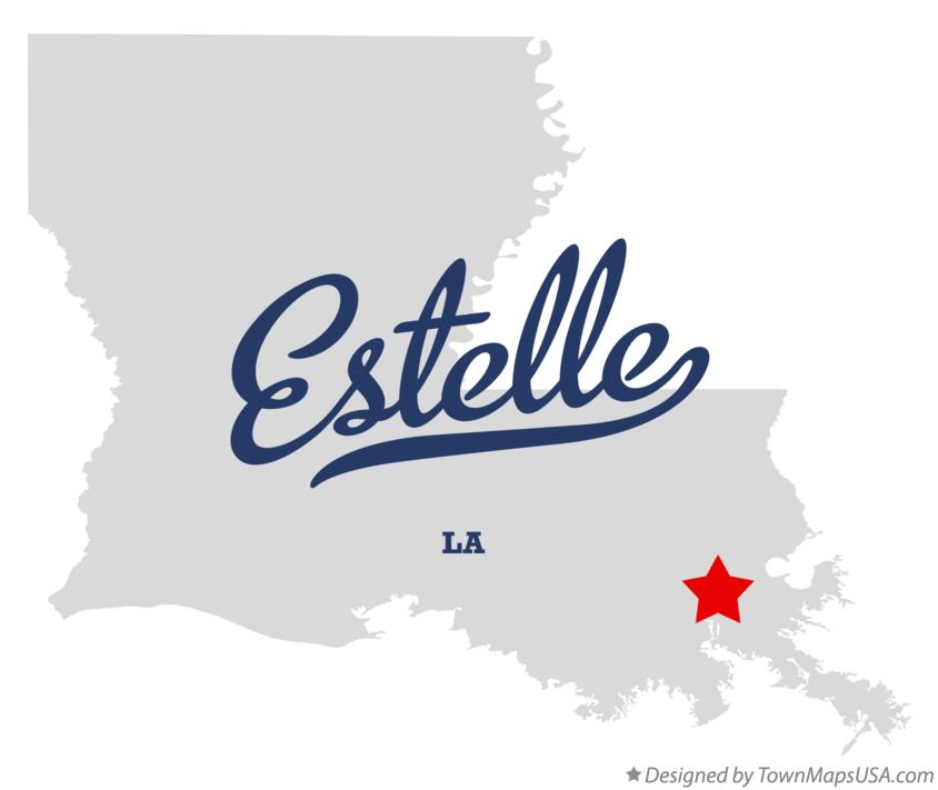 Map of Estelle Louisiana LA