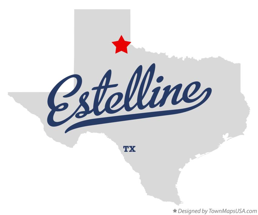 Map of Estelline Texas TX
