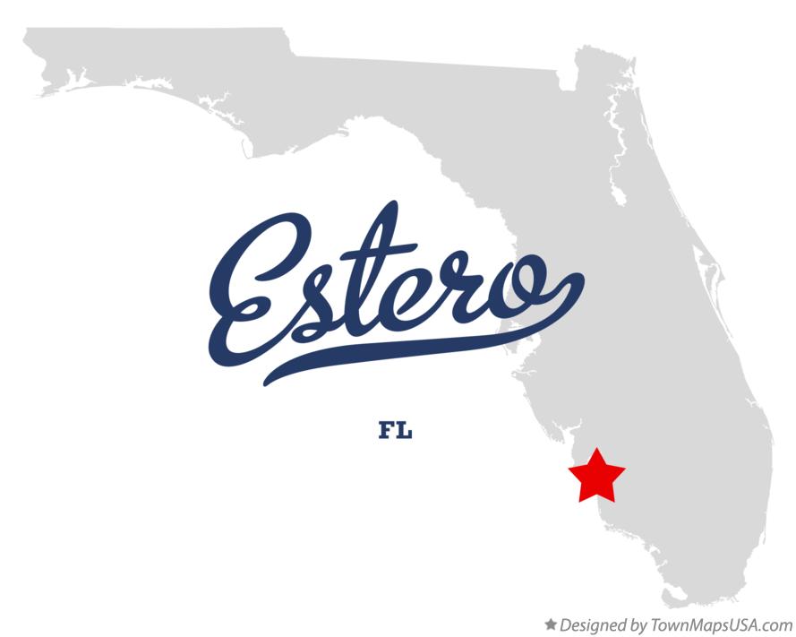 Map of Estero Florida FL
