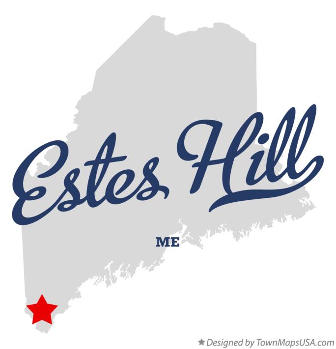 Map of Estes Hill Maine ME