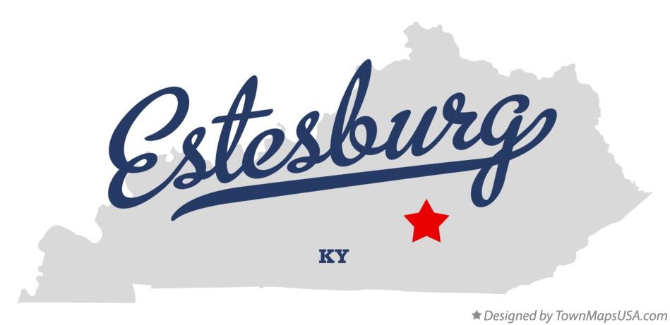 Map of Estesburg Kentucky KY