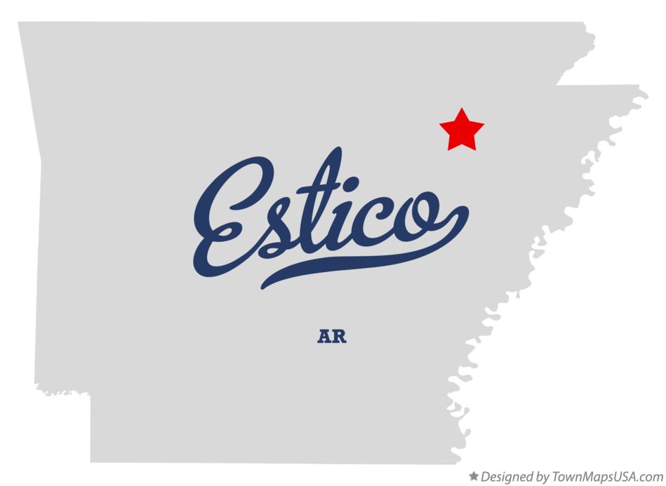 Map of Estico Arkansas AR