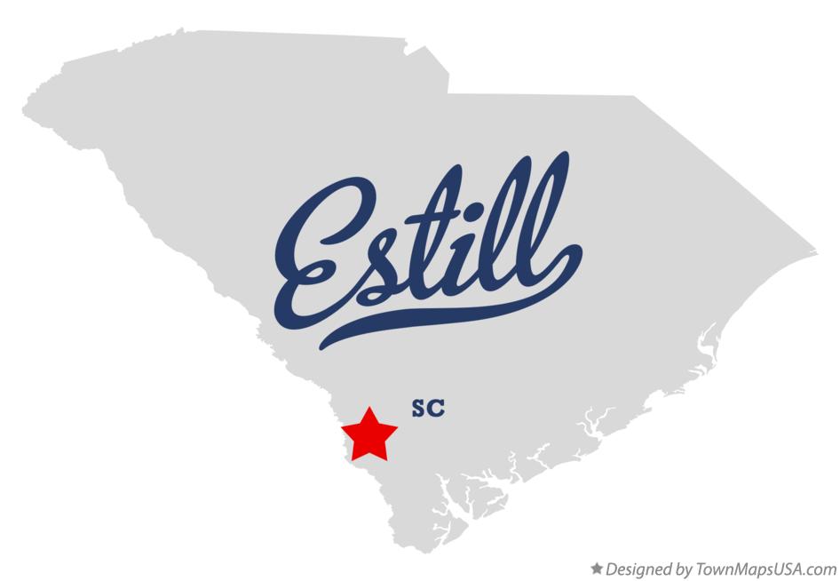 Map of Estill South Carolina SC