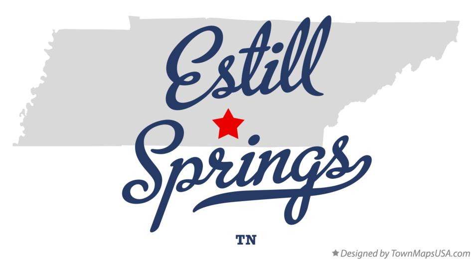 Map of Estill Springs Tennessee TN