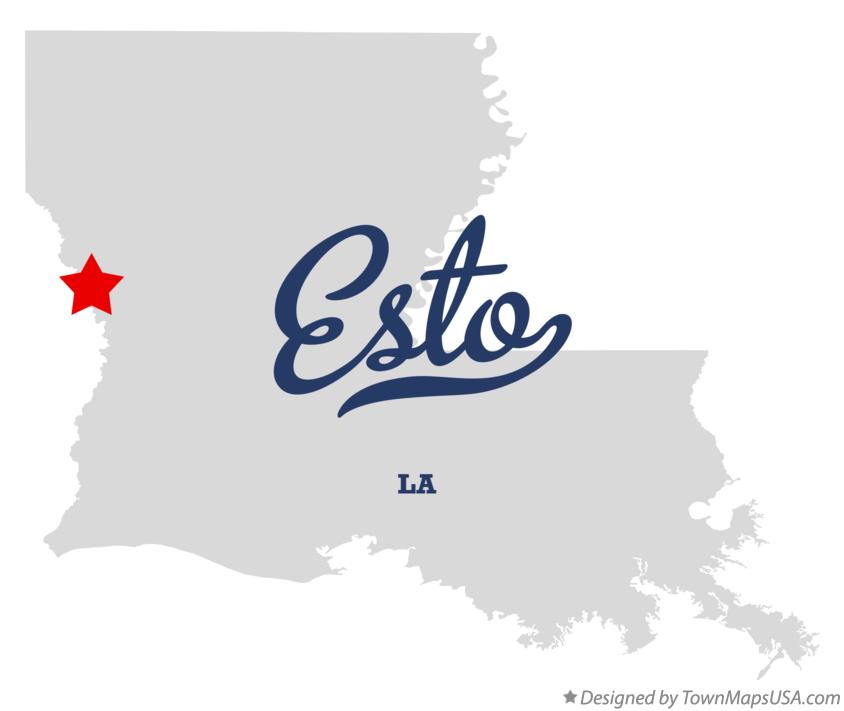 Map of Esto Louisiana LA