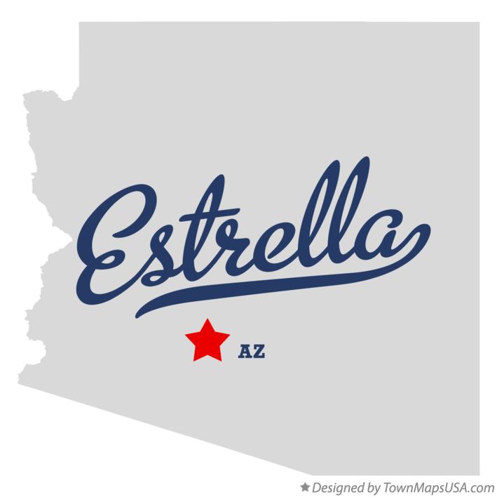 Map of Estrella Arizona AZ