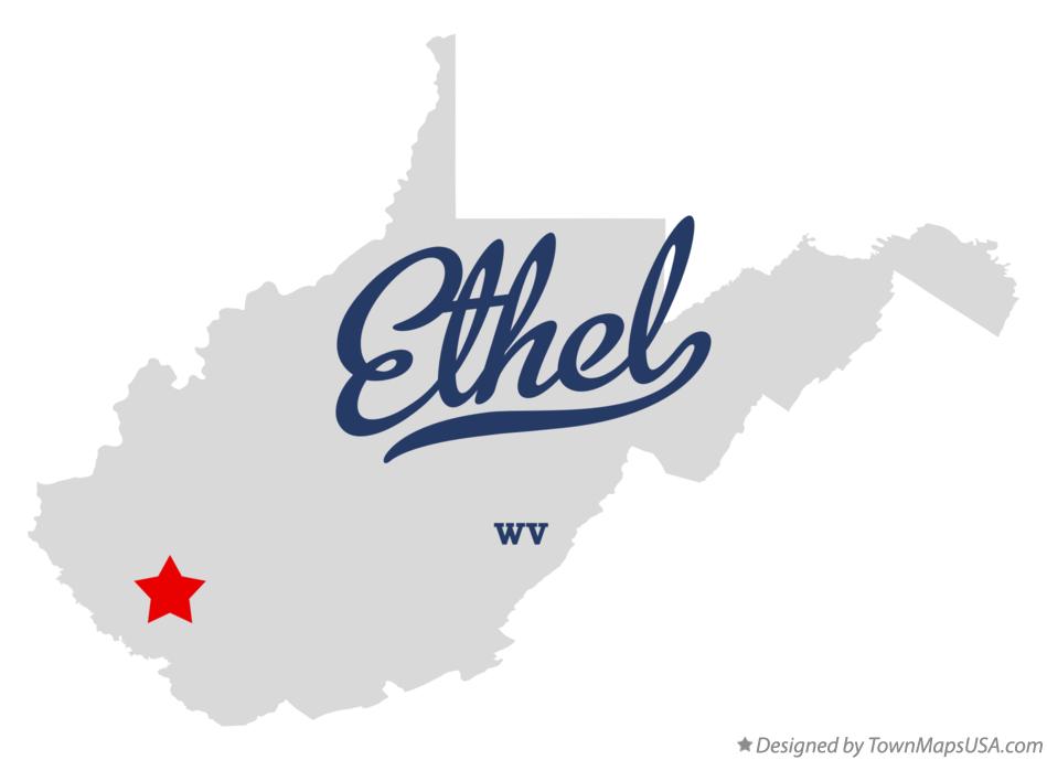 Map of Ethel West Virginia WV