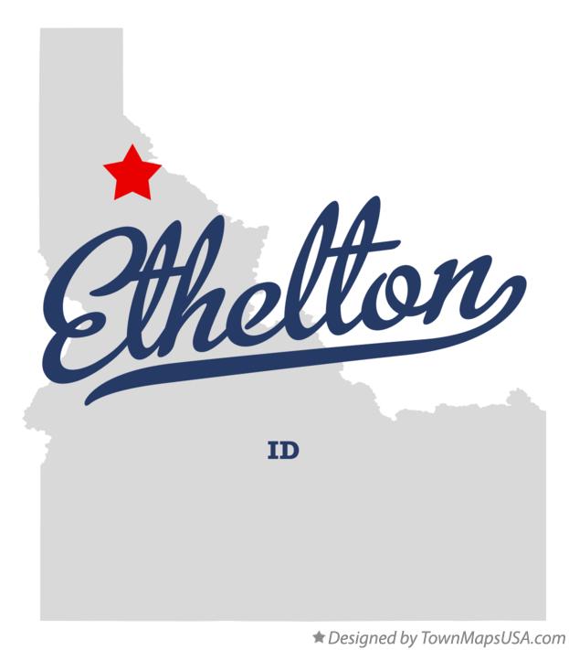 Map of Ethelton Idaho ID