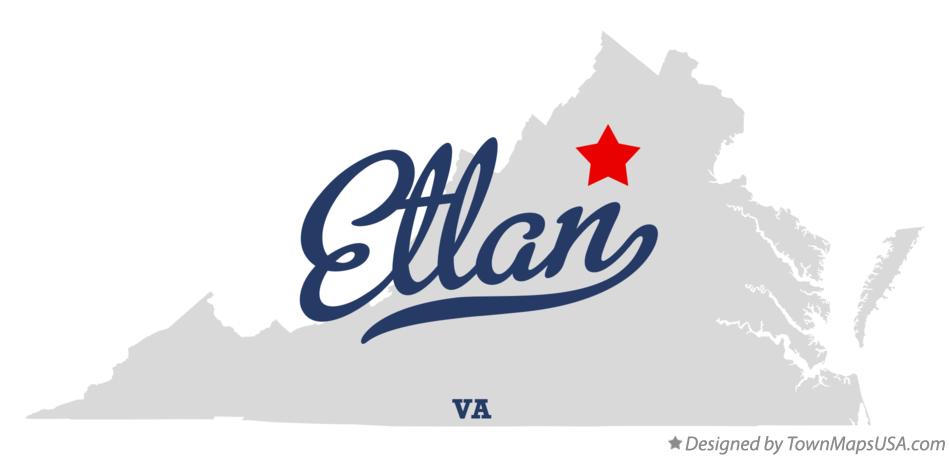 Map of Etlan Virginia VA