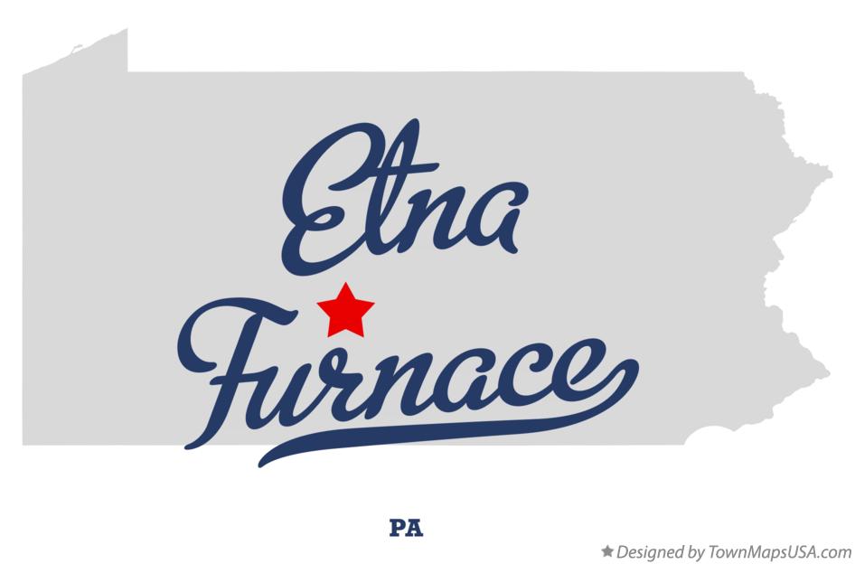Map of Etna Furnace Pennsylvania PA