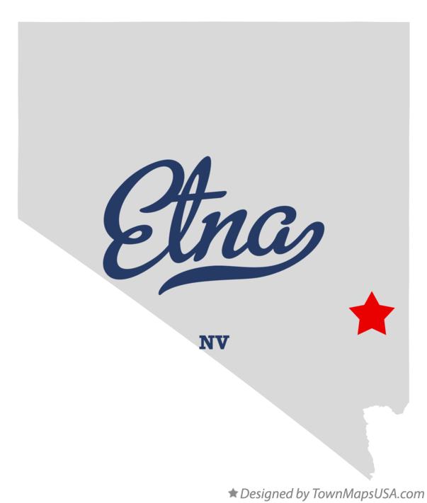 Map of Etna Nevada NV