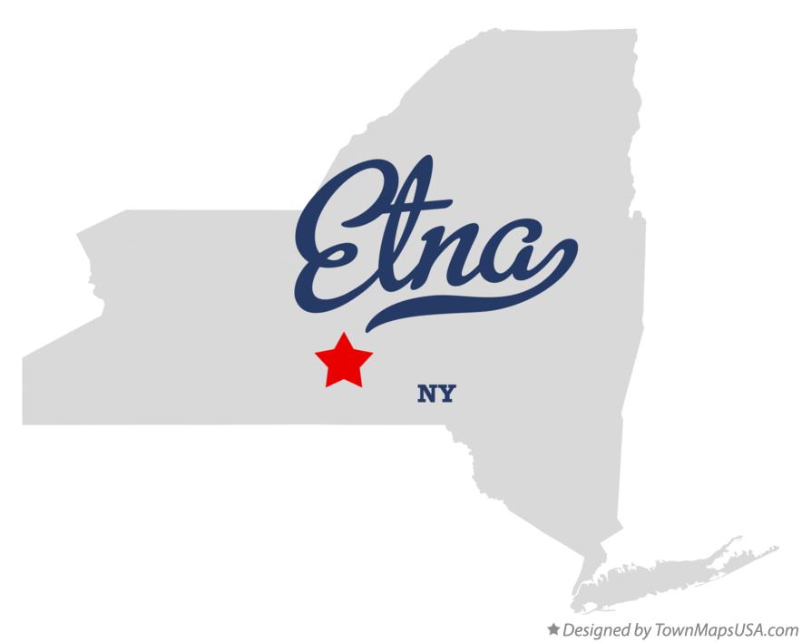 Map of Etna New York NY
