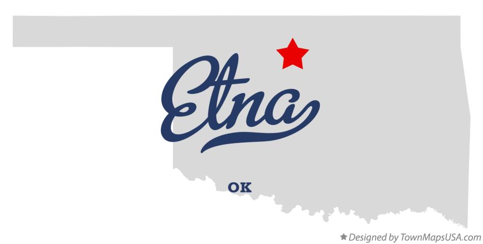 Map of Etna Oklahoma OK