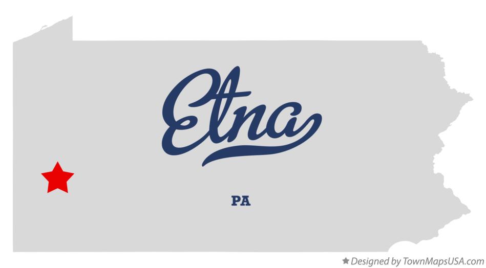 Map of Etna Pennsylvania PA