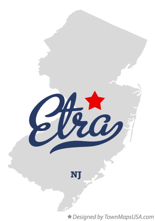 Map of Etra New Jersey NJ