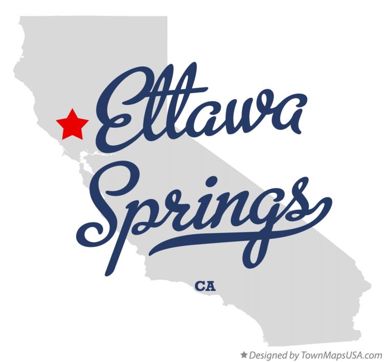 Map of Ettawa Springs California CA