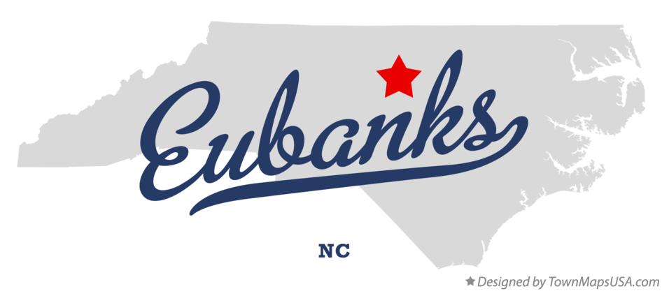 Map of Eubanks North Carolina NC