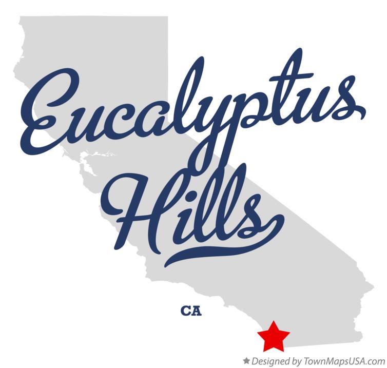 Map of Eucalyptus Hills California CA