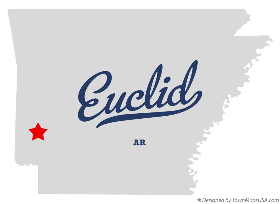 Map of Euclid Arkansas AR