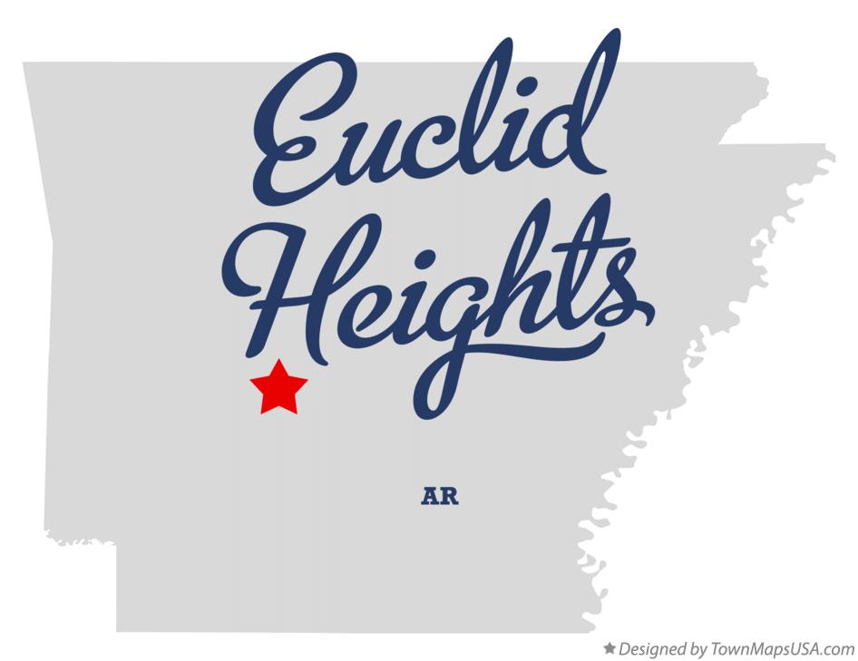 Map of Euclid Heights Arkansas AR