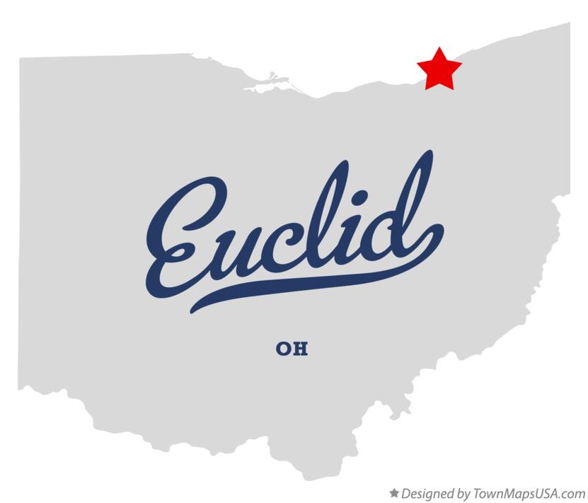 Map of Euclid Ohio OH