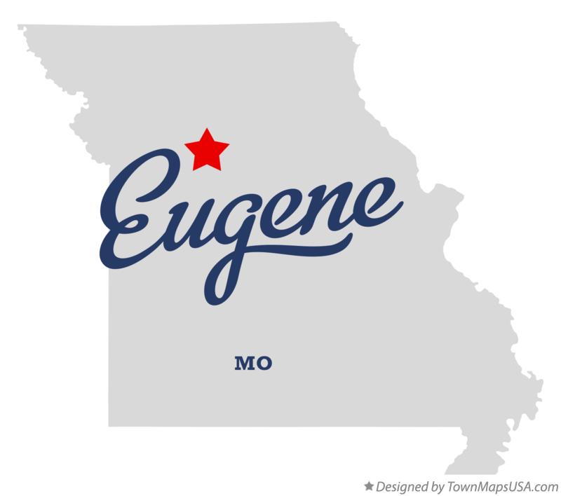 Map of Eugene Missouri MO