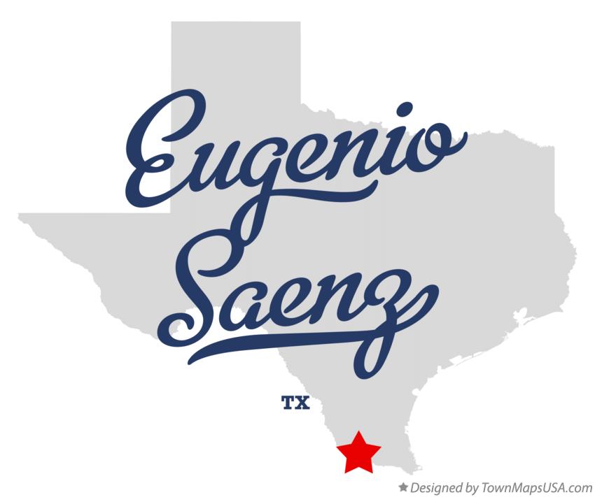Map of Eugenio Saenz Texas TX