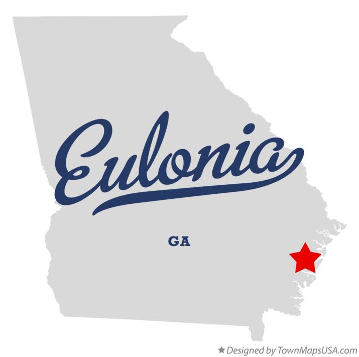 Map of Eulonia Georgia GA