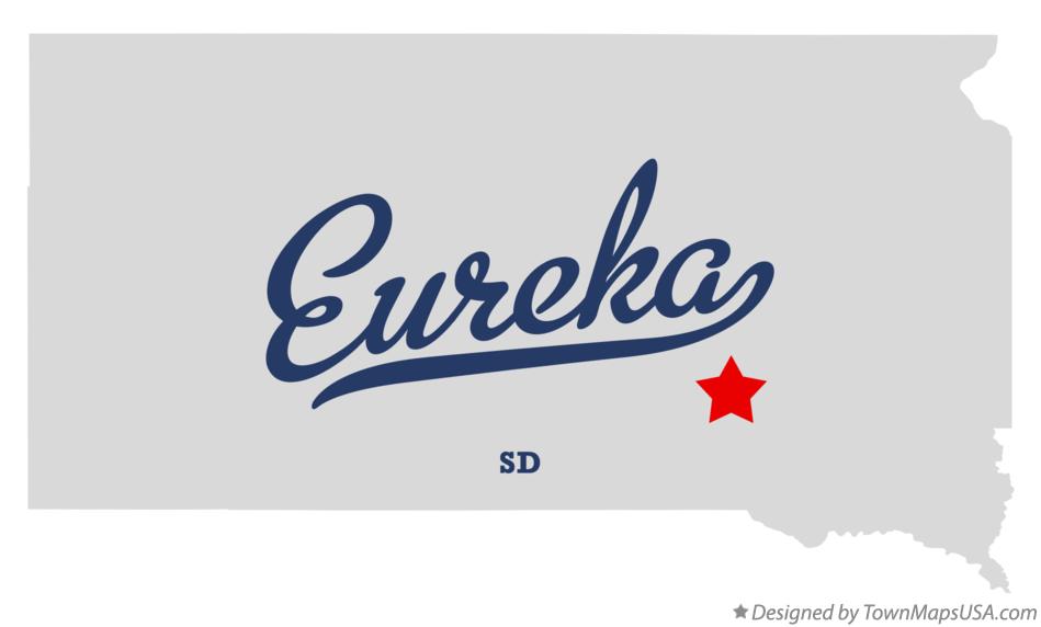 Map of Eureka South Dakota SD