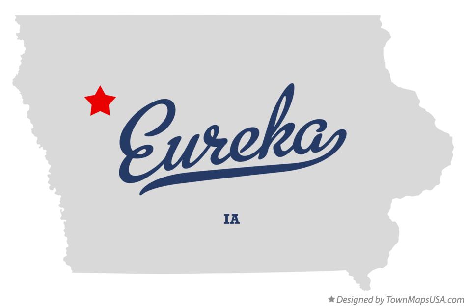 Map of Eureka Iowa IA