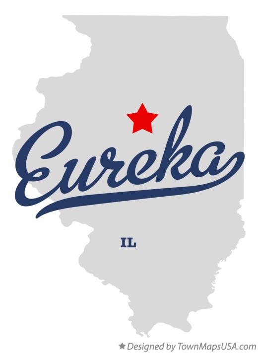 Map of Eureka Illinois IL