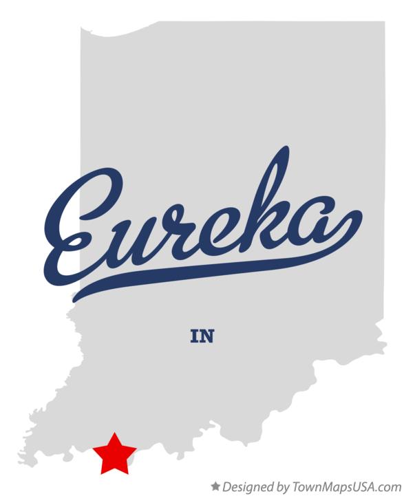 Map of Eureka Indiana IN