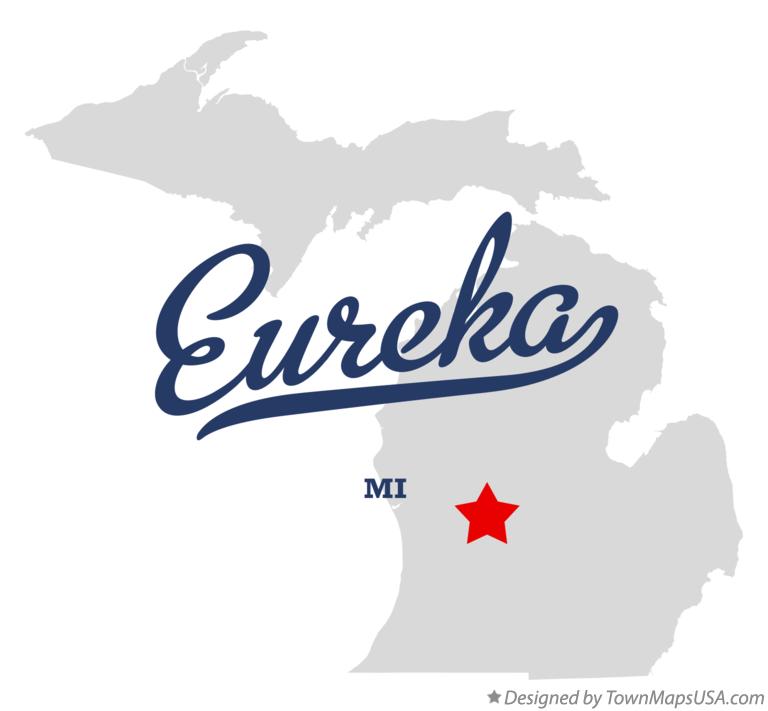 Map of Eureka Michigan MI