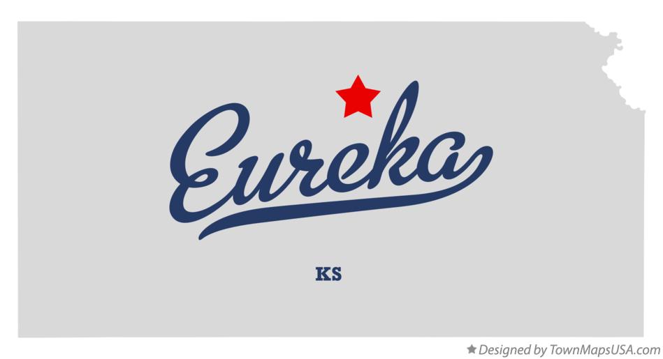 Map of Eureka Kansas KS