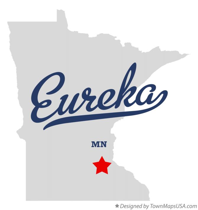 Map of Eureka Minnesota MN