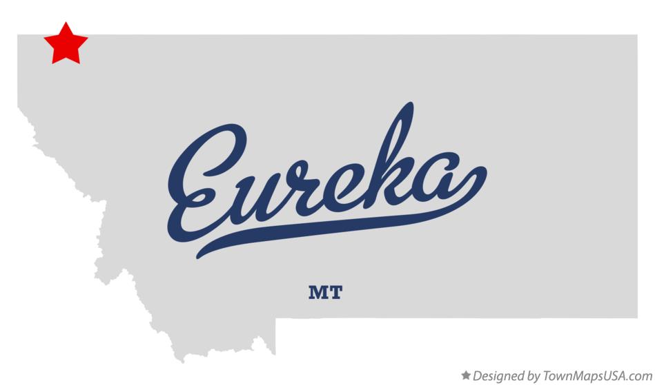 Map of Eureka Montana MT