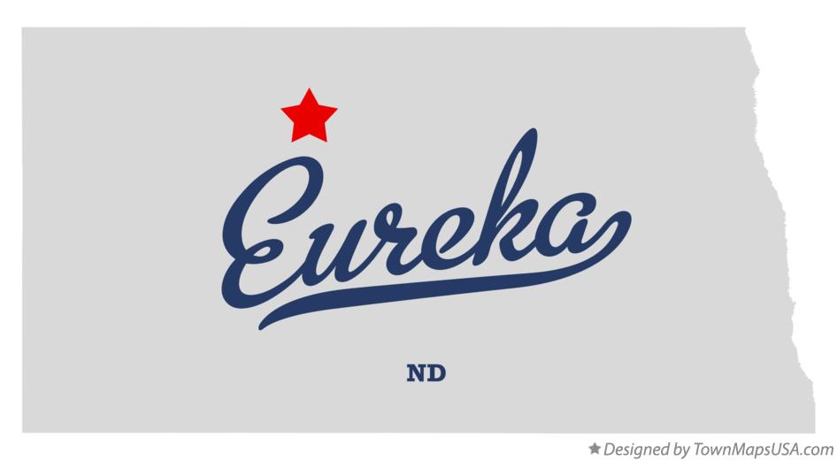 Map of Eureka North Dakota ND