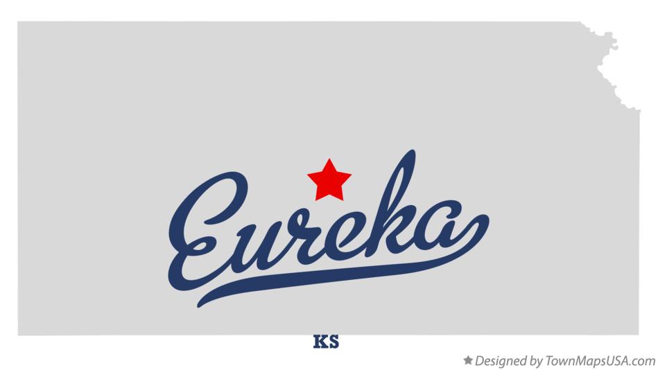 Map of Eureka Kansas KS