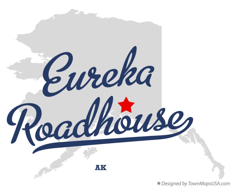 Map of Eureka Roadhouse Alaska AK