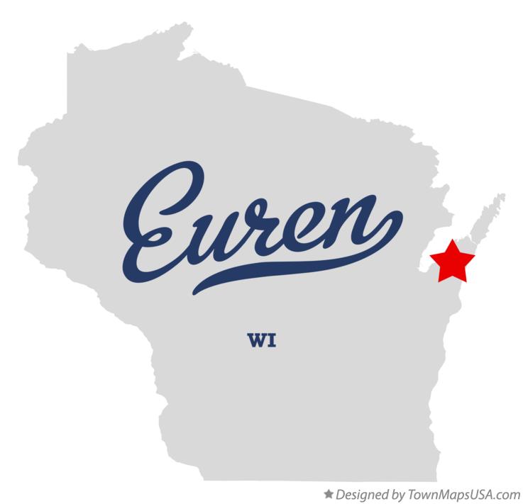 Map of Euren Wisconsin WI