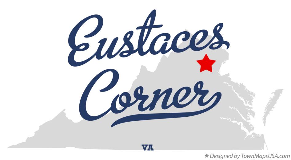 Map of Eustaces Corner Virginia VA