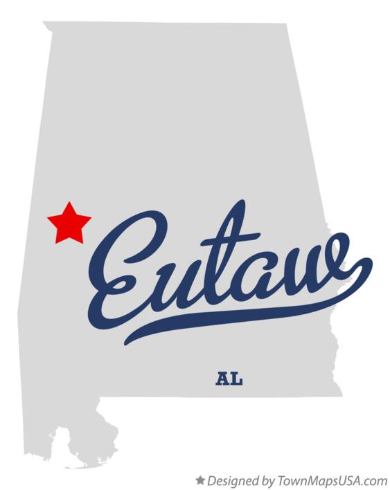 Map of Eutaw Alabama AL