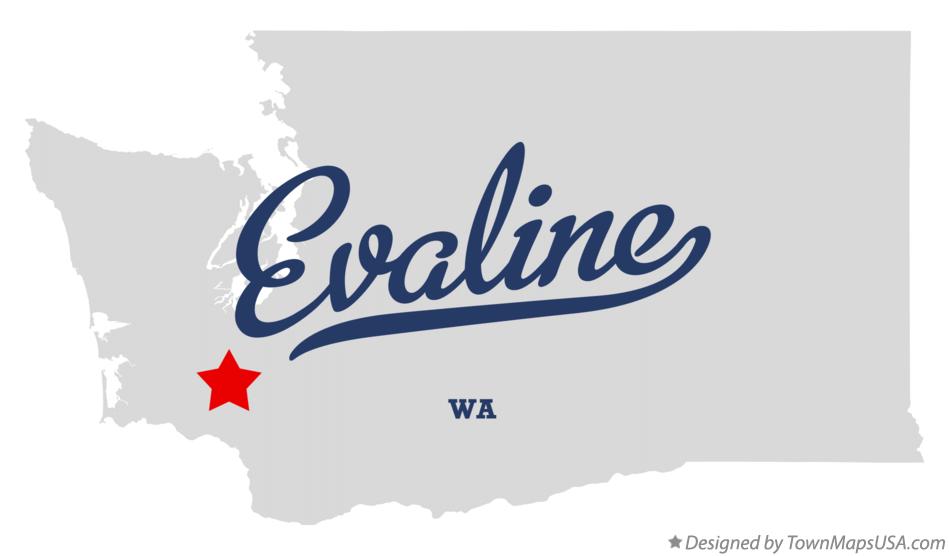 Map of Evaline Washington WA