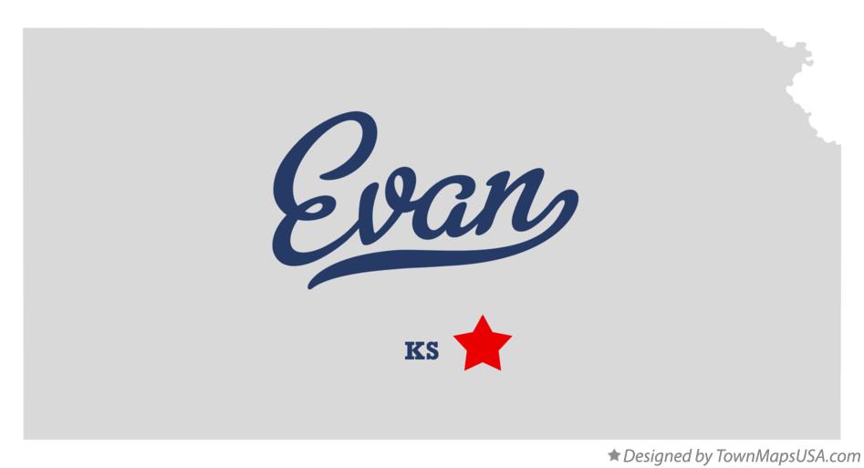 Map of Evan Kansas KS