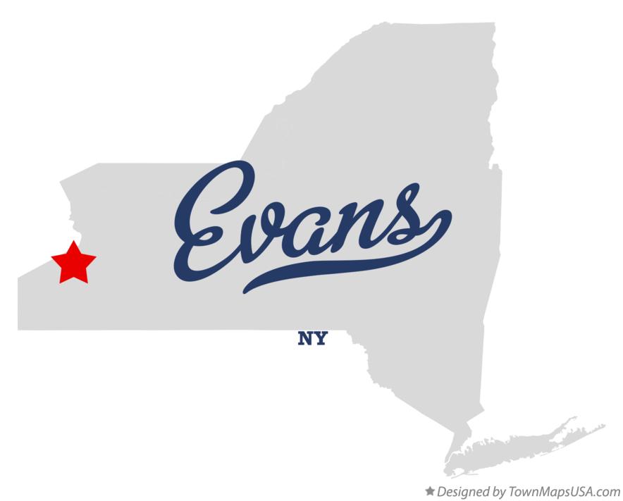 Map of Evans New York NY