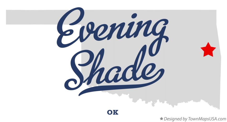Map of Evening Shade Oklahoma OK