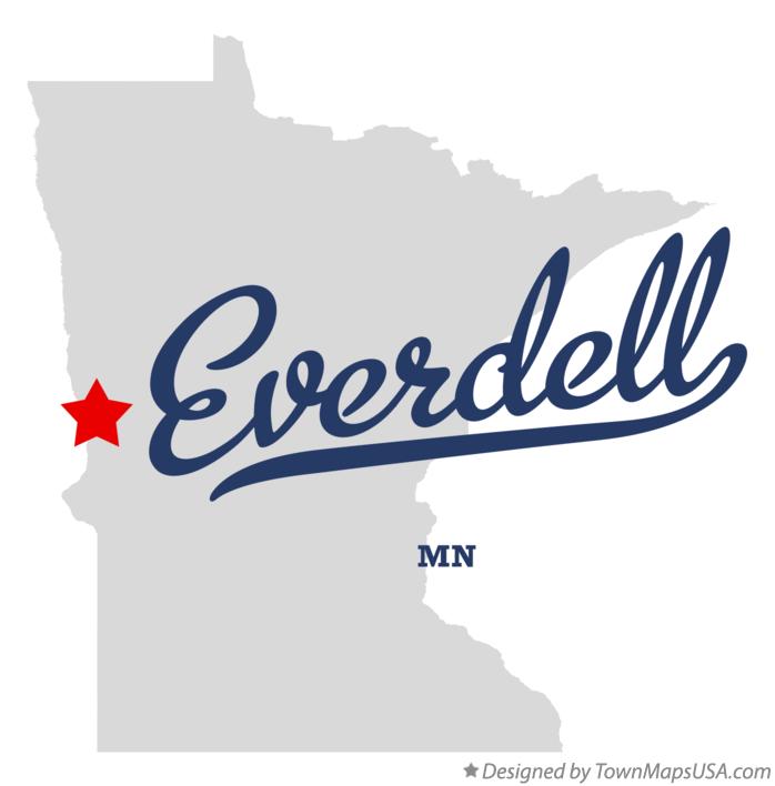 Map of Everdell Minnesota MN